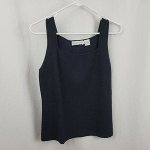 Dana Buchman L Tank Top Knit Black Large